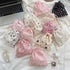 Cute Bear Cartoon Drawstring Bags Women Drawstring Packaging Pocket Cosmetic Bag Makeup Bag Large Capacity Coin Purse Coin Pouch